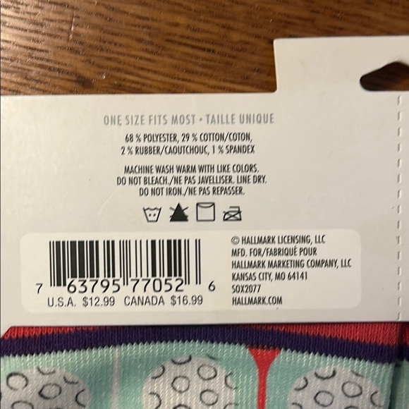 NWT Hallmark Golf Socks - Picture 3 of 3